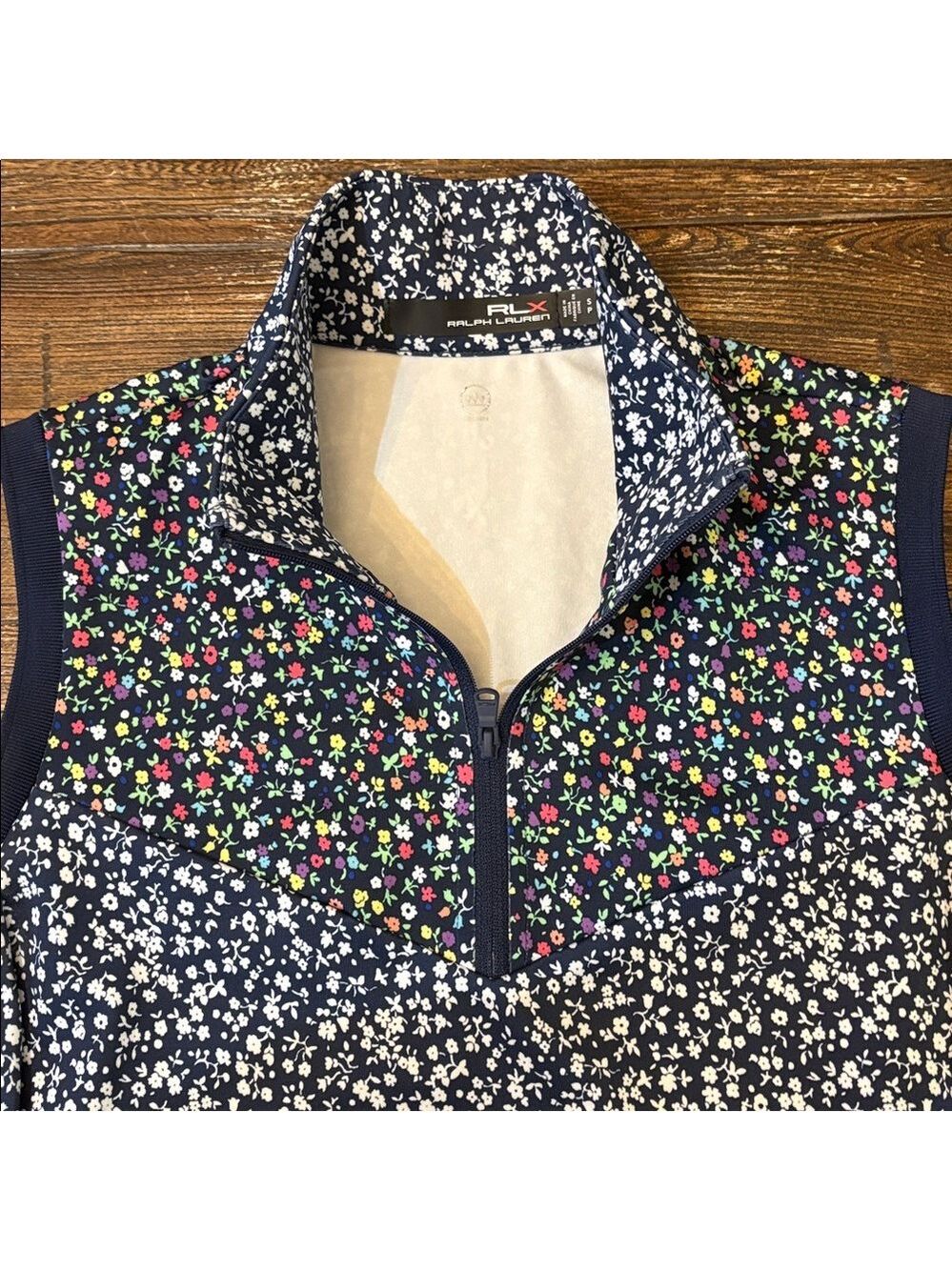 RLX Ralph Lauren Golf Dress Navy Floral Print Performance Small Small - Picture 7 of 11